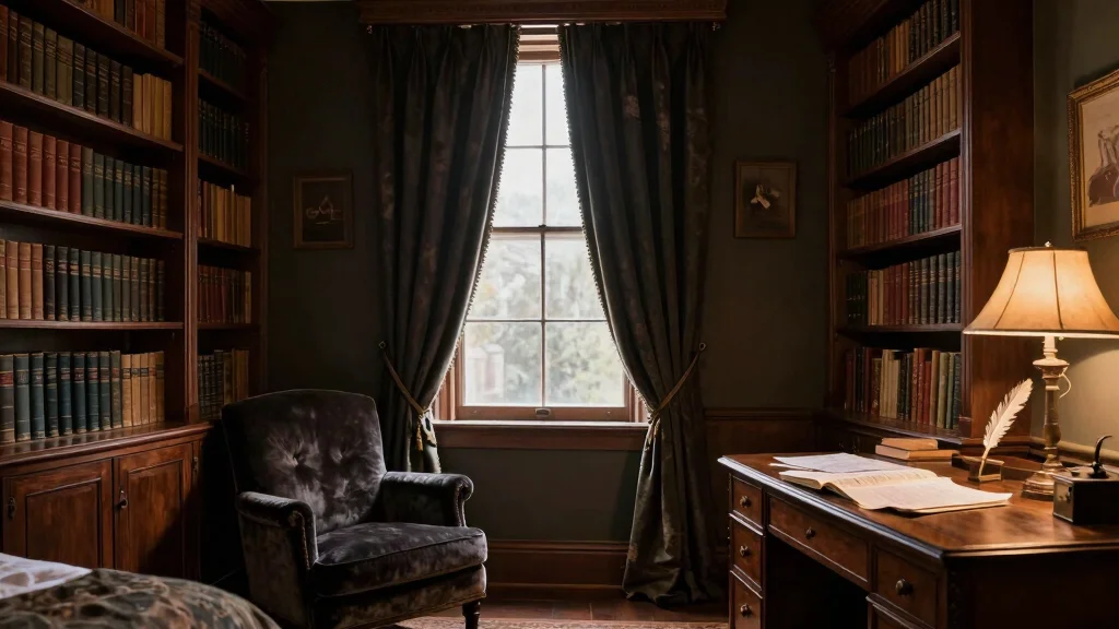 16 Dark Academia Curtains Bedroom Ideas for Moody Interiors