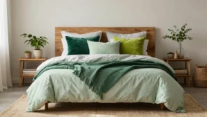 17 Green Throw Pillows Bedroom Ideas for a Relaxing Space