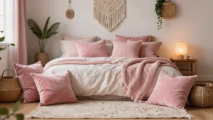 17 Pink Throw Pillows Bedroom Ideas for a Soft Touch