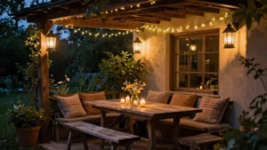 17 Rustic Outdoor Lighting Fixtures Ideas for Cozy Exteriors