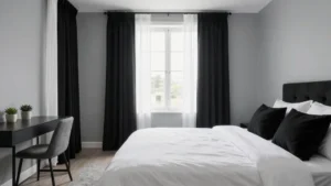 18 Black and White Curtains Bedroom Ideas for Modern Contrast