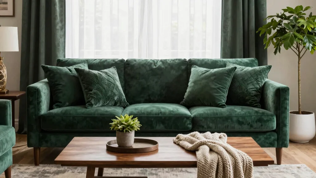 18 Dark Green Throw Pillows Ideas for Rich Cozy Vibes
