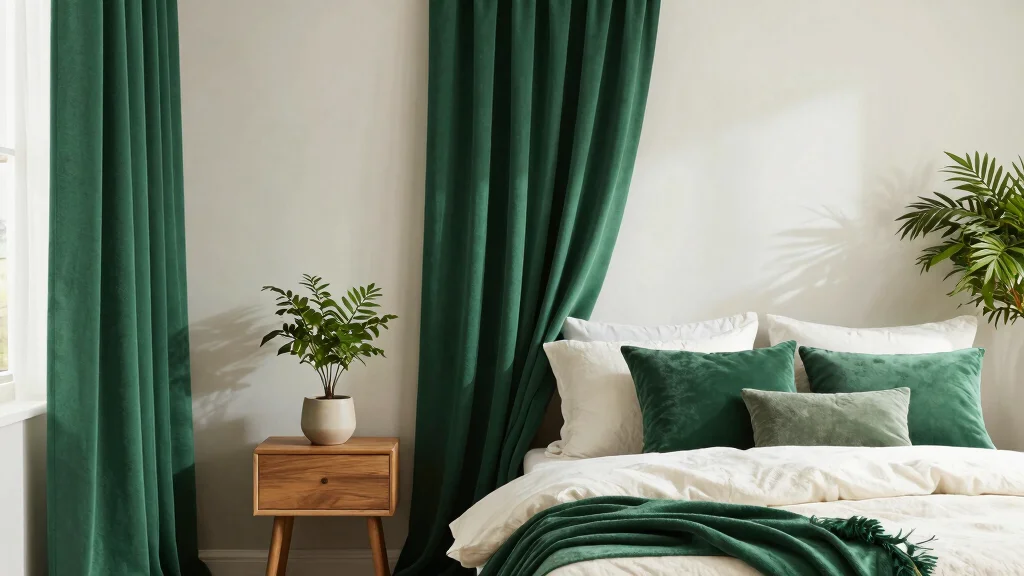 19 Emerald Green Curtains Bedroom Ideas That Make a Statement
