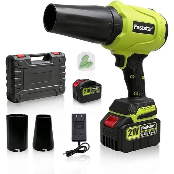 21v cordless leaf blower with case