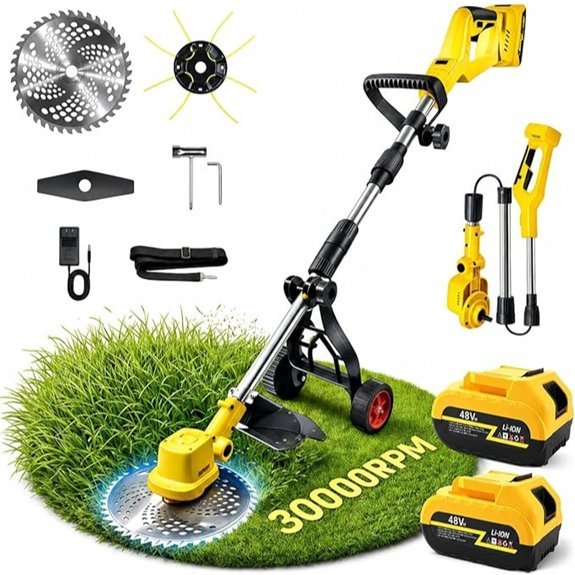 30000 rpm wheeled weed wacker