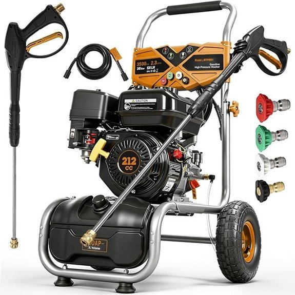 3500 psi gas powered washer