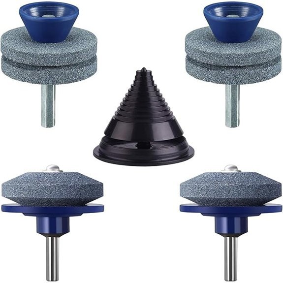 4 piece mower blade sharpener set