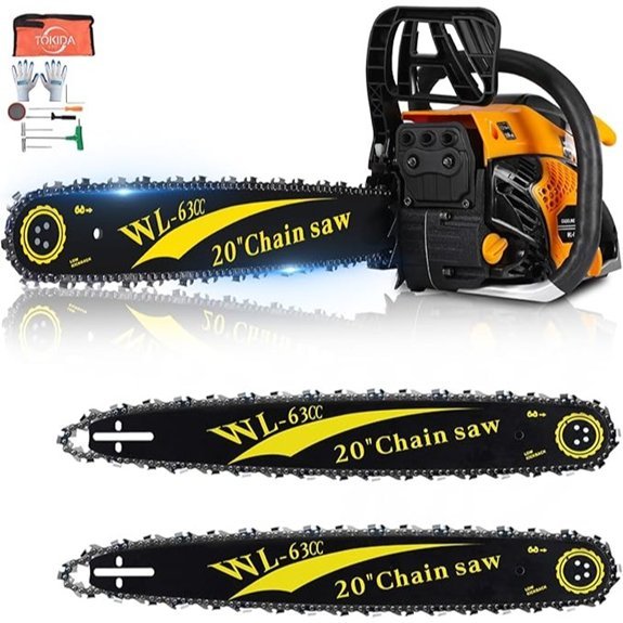 63cc gas chainsaw 20 inch