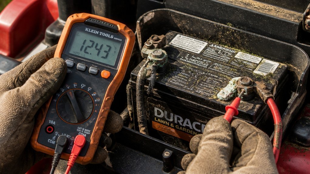 battery health and starter circuit check