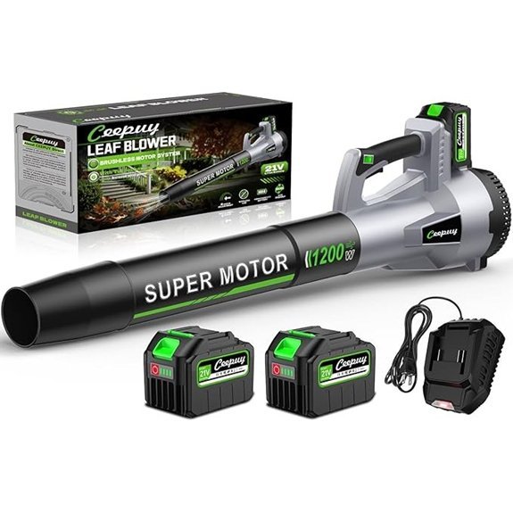 brushless cordless leaf blower set