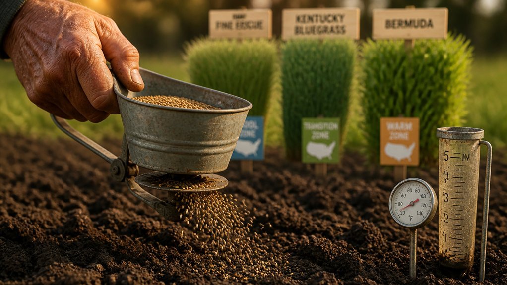 climate appropriate grass seed rates