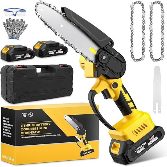 cordless 6 inch mini chain saw