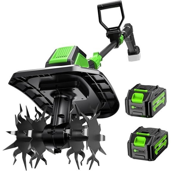 cordless garden tiller with batteries