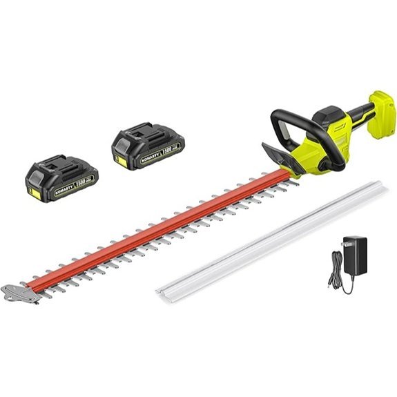cordless hedge trimmer with batteries