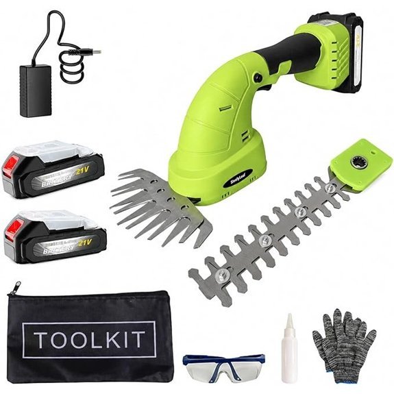 cordless hedge trimmer with batteries