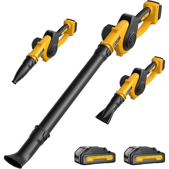cordless leaf blower with batteries