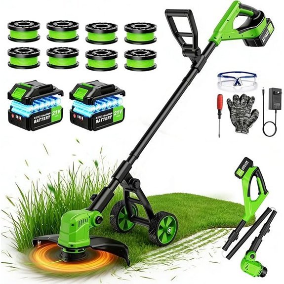 cordless weed trimmer with spools