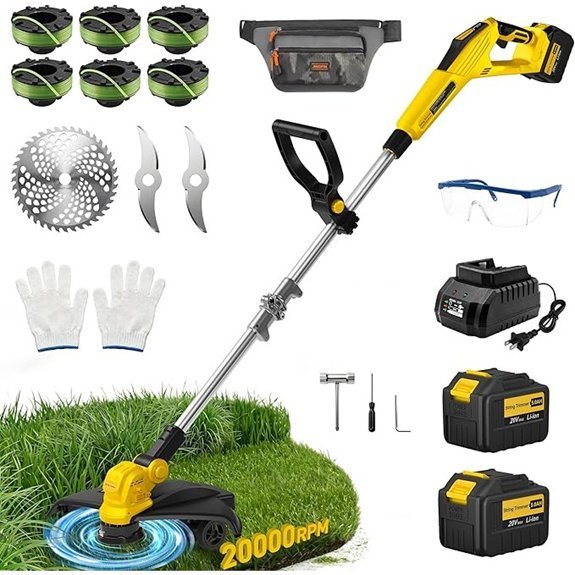 cordless weed wacker with batteries