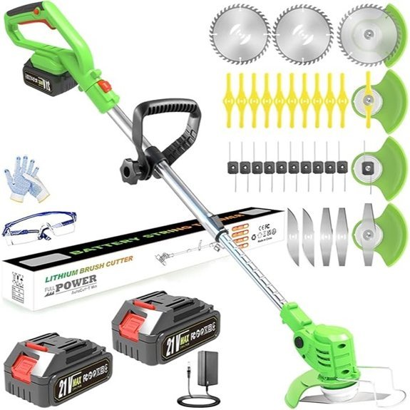 cordless weed wacker with batteries