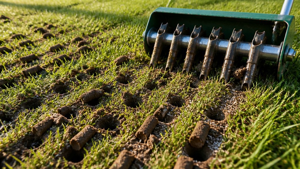 core aeration improves seed germination