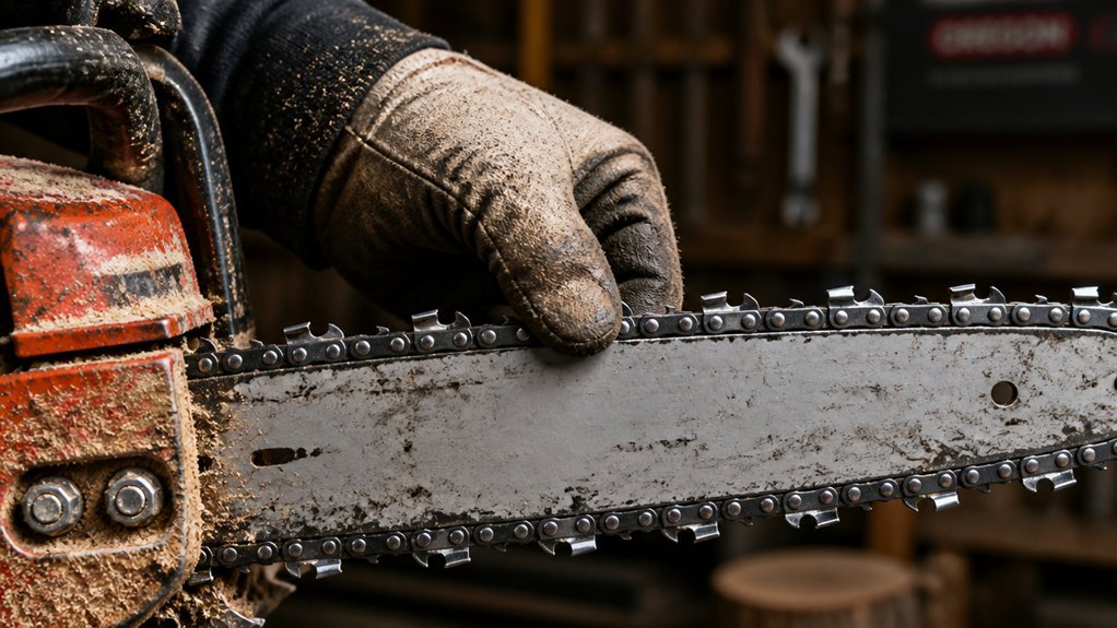 correct chain tension with deflection checks