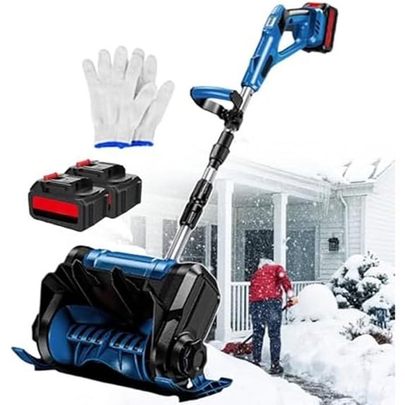 electric cordless snow shovel with battery