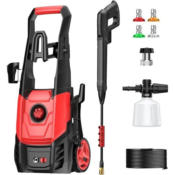 electric pressure washer with foam cannon