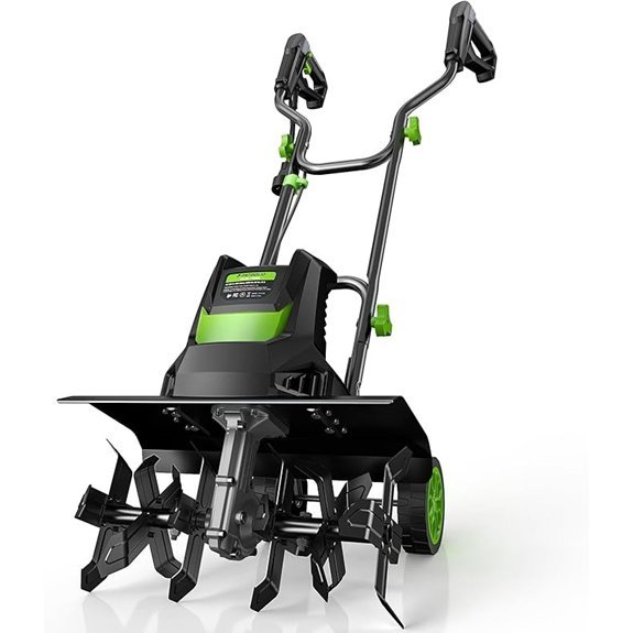 electric tiller 24 steel tines 1800w