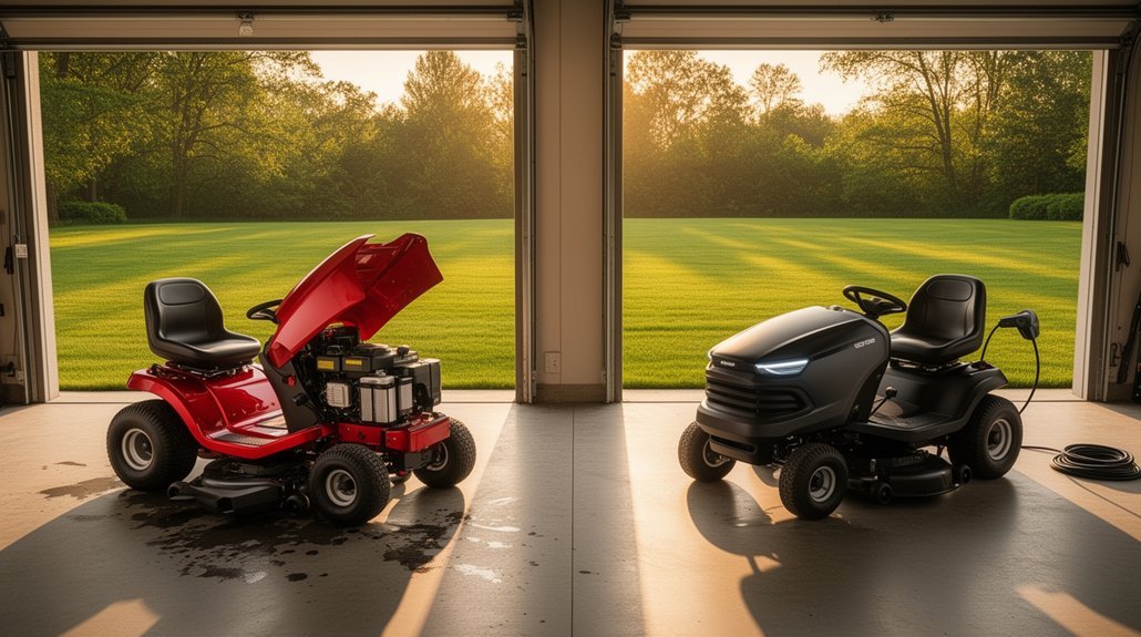 gas vs electric mower tco break even