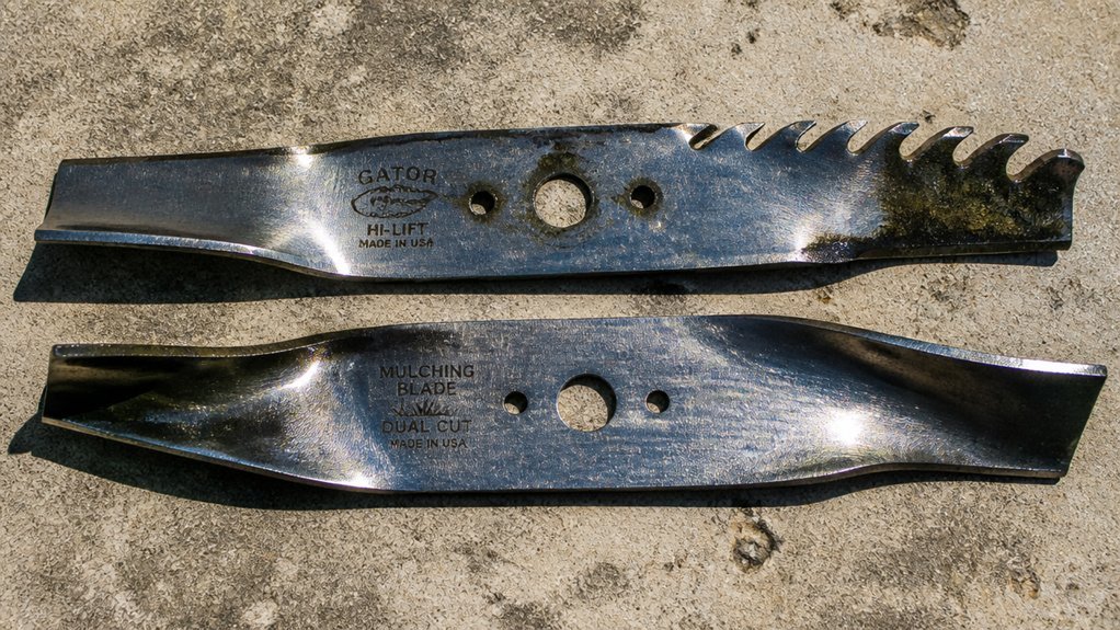 gator blades versus mulching blades