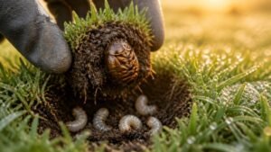 get rid of lawn grubs