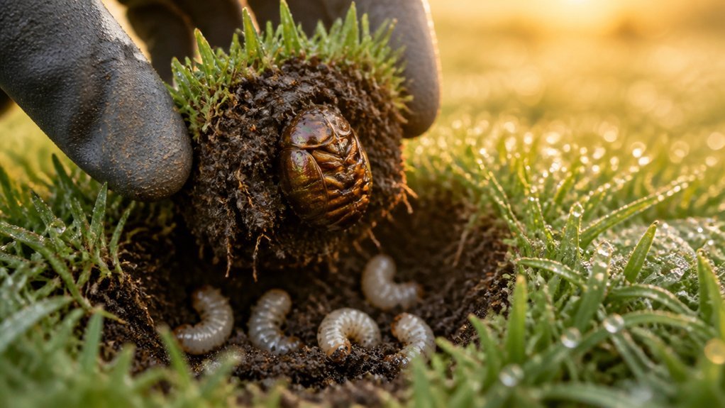 get rid of lawn grubs