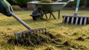 getting rid of moss in lawn