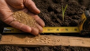 grass seed sowing ratio per area