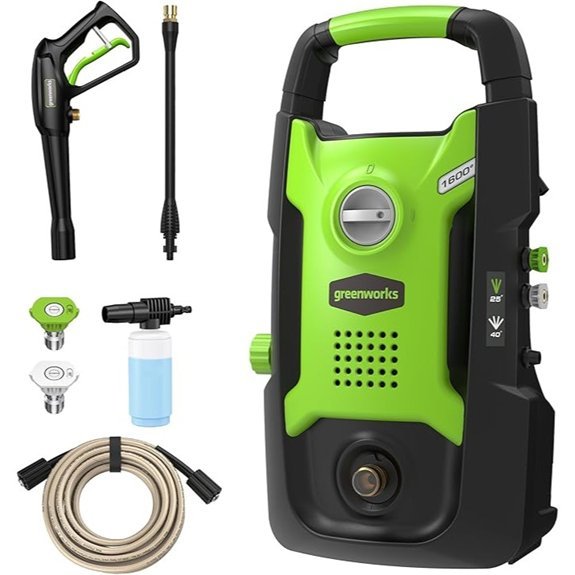 greenworks 1600 psi pressure washer