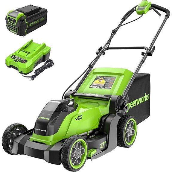 greenworks 40v lawn mower battery
