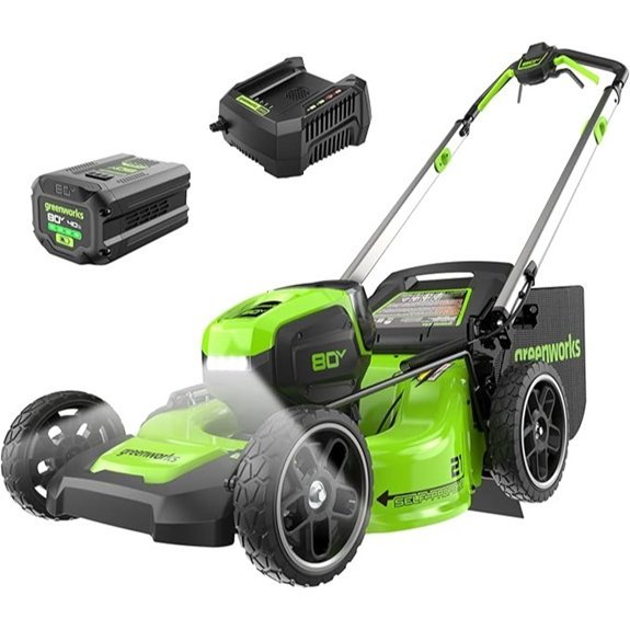 greenworks 80v mower with 75 tools