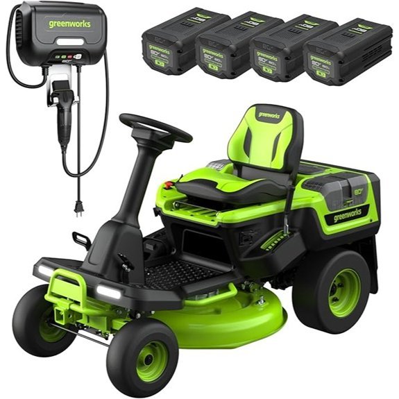 greenworks 80v riding lawn tractor