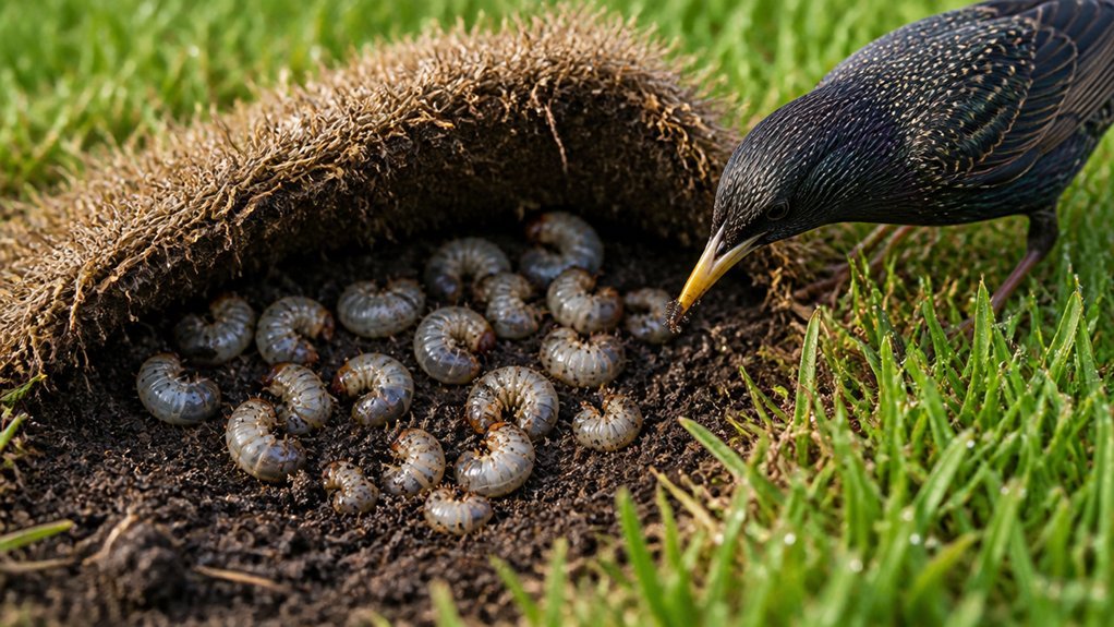 grub infested turf warning indicators