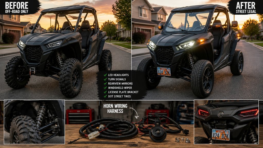 how to make utv legal