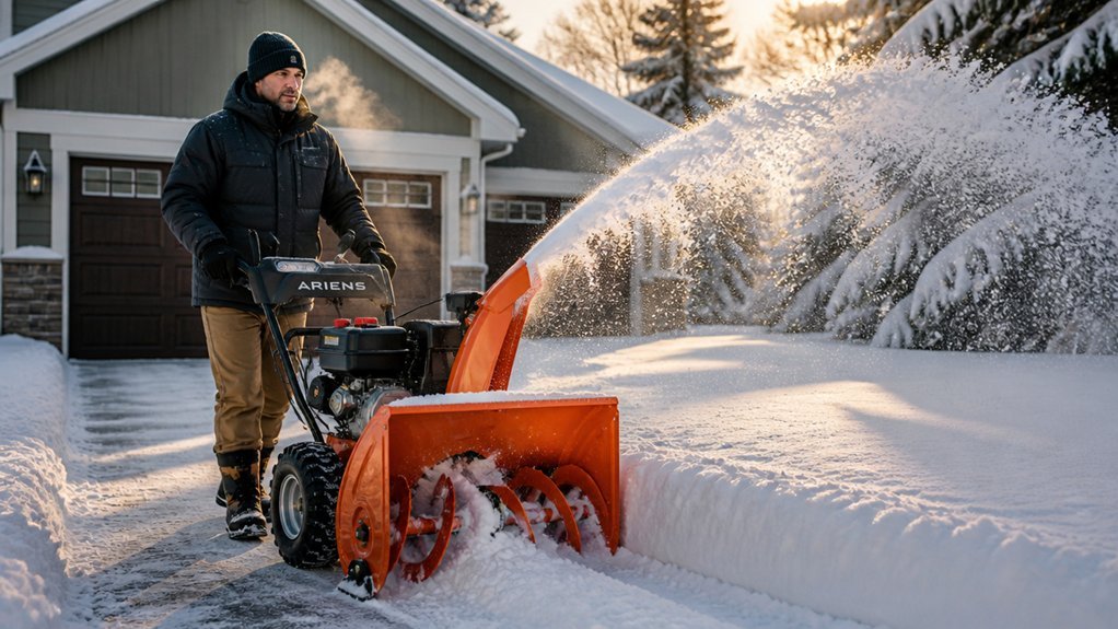 how to operate a snow blower