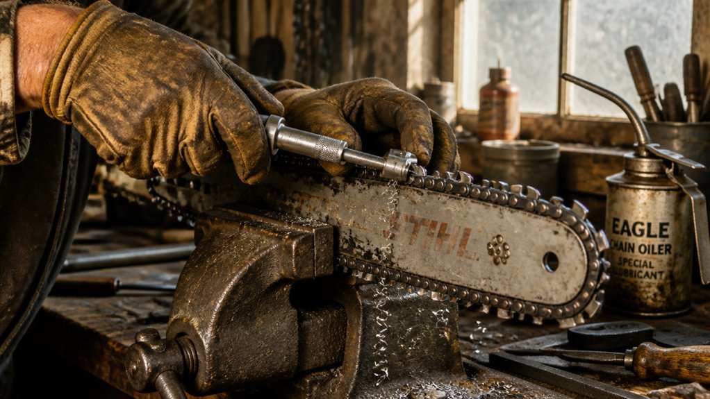 how to sharpen chainsaw blades