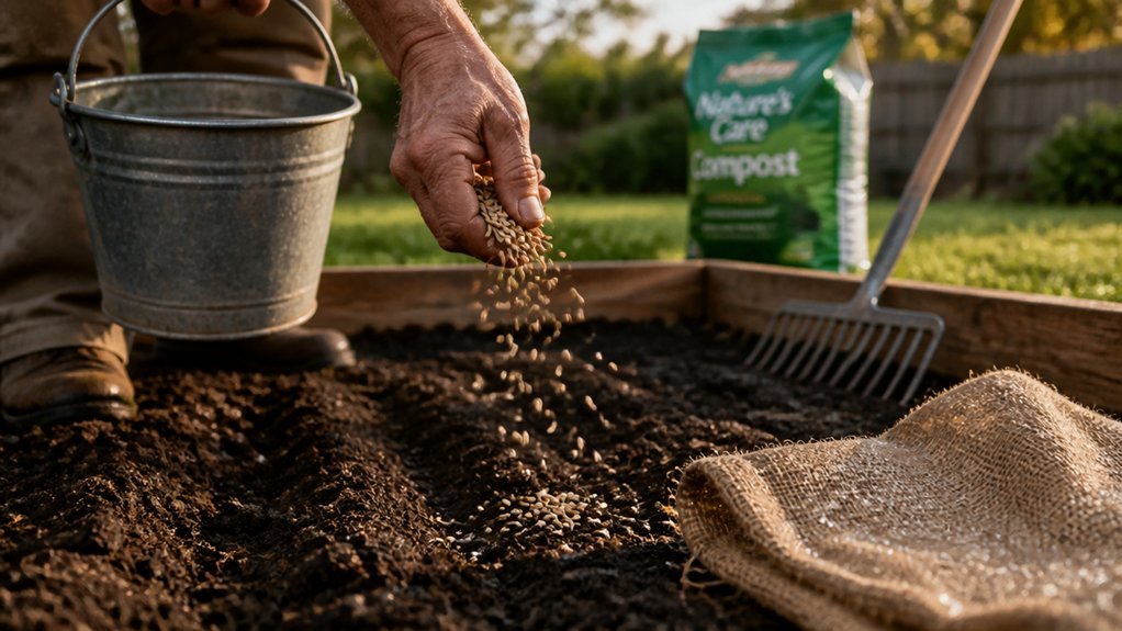 how to sow lawn seed
