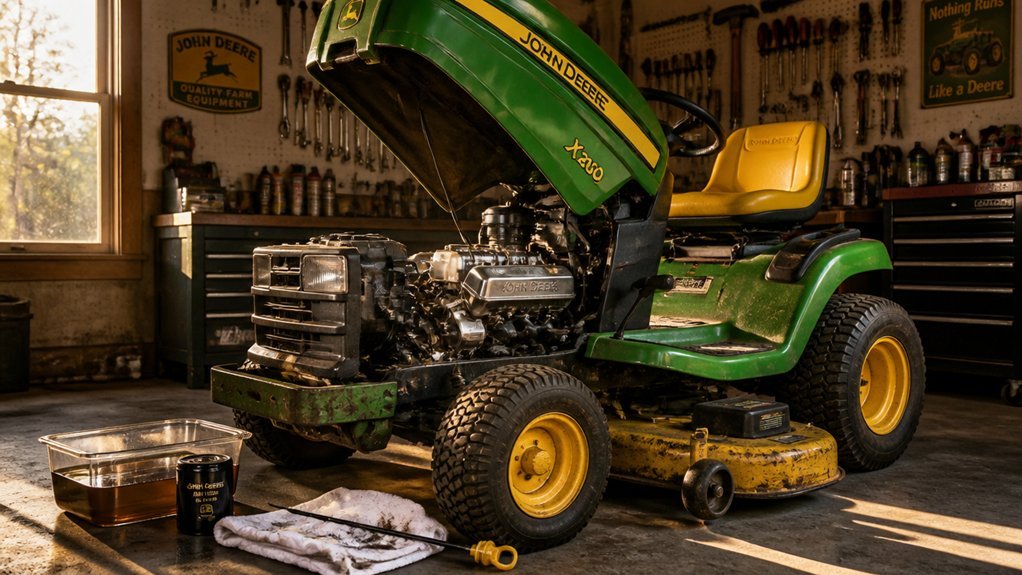 john deere mower oil specifications