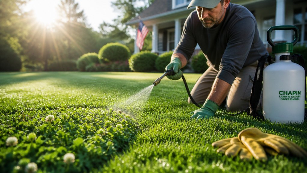 killer methods for lawn clover