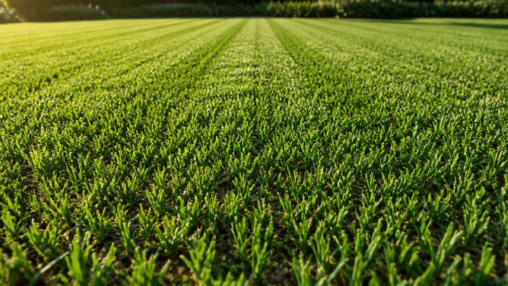 lower mowing height denser warm season turf