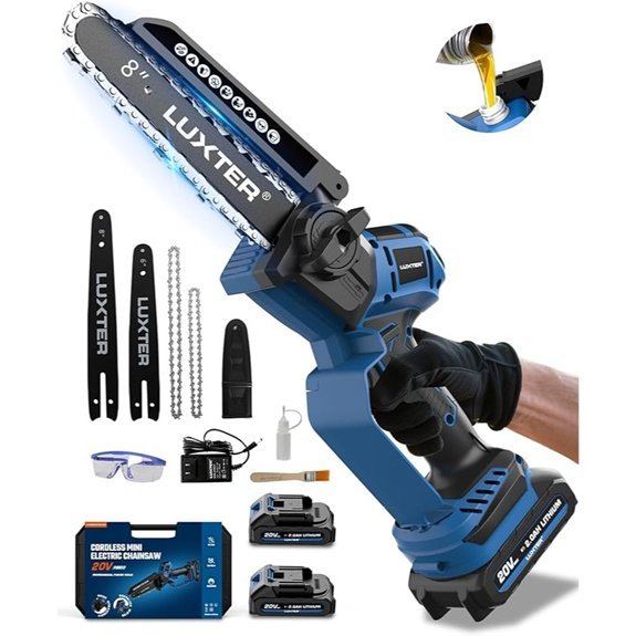 luxter cordless chainsaw with bars