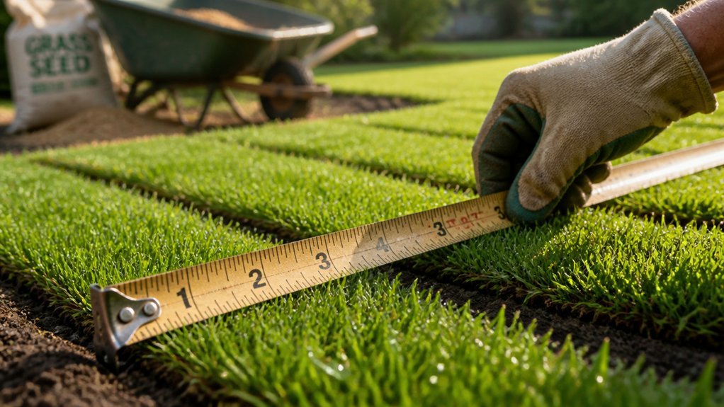 measure lawn area and seed rate accurately