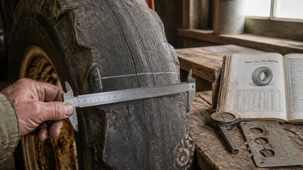 measure worn tire dimensions accurately