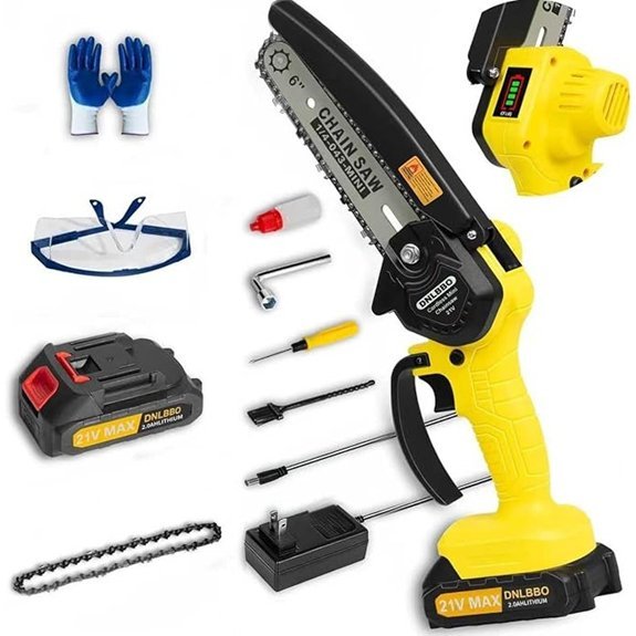 mini cordless 6 inch chainsaw